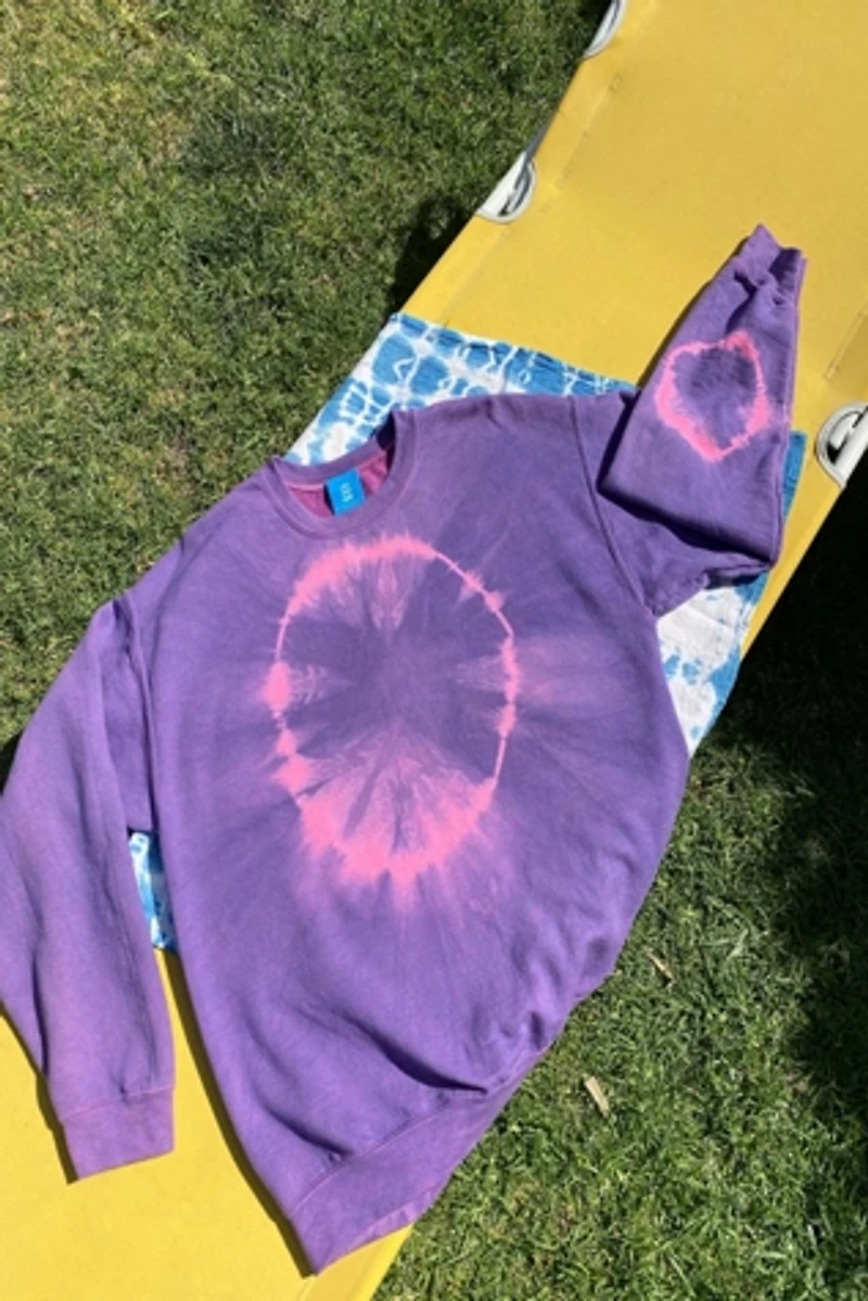 Layli Dyes Hard Return To Center Tie Dyed Sweatshirt