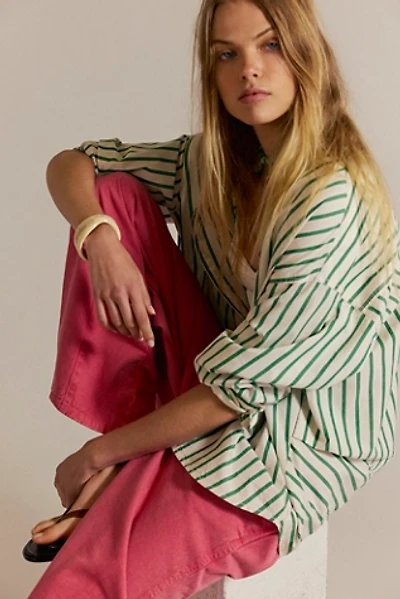 We The Free Striped Varsity Vibes Shirt