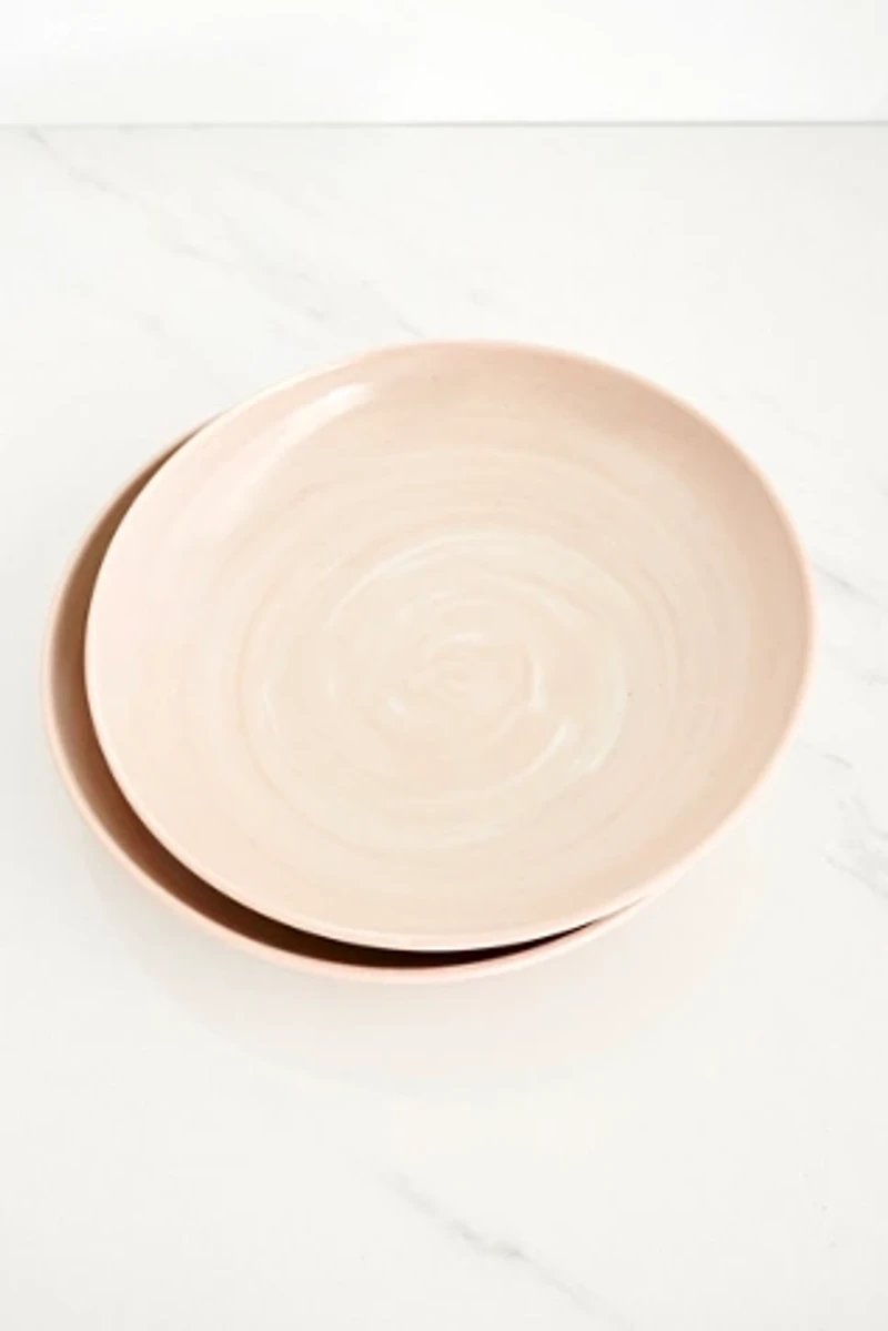 Ren Vois Blush Marble Pasta Bowls- Set of 2
