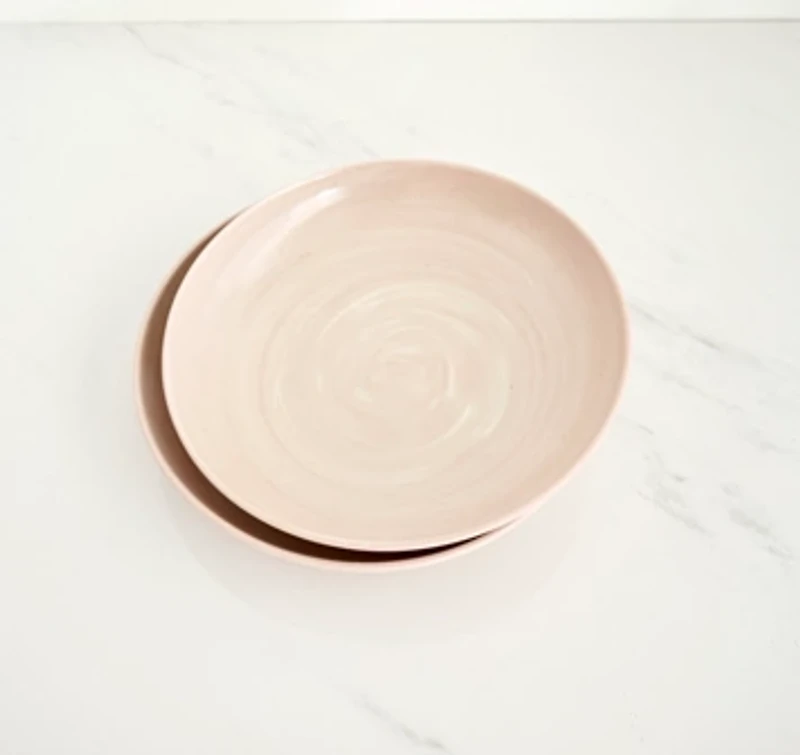 Ren Vois Blush Marble Pasta Bowls- Set of 2