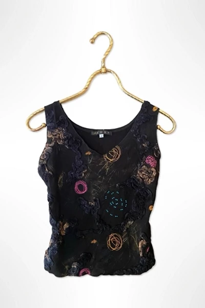 Y2K Mezon Mixed Media Abstract Cami Top Selected By Ritual Vintage