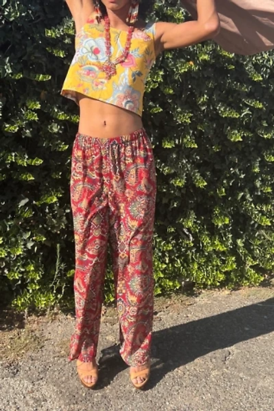 Vintage 1990s Vittadini Sport Carpet Print Pants Selected by Personal Choice