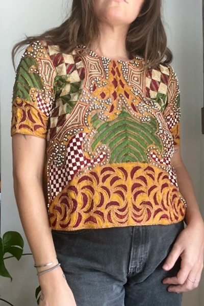 Vintage Beaded & Embroidered Blouse Selected by Grievous Angel Vintage