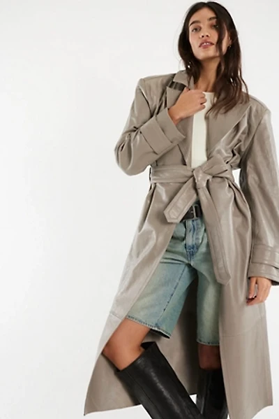 Stand Studio Laney Leather Trench