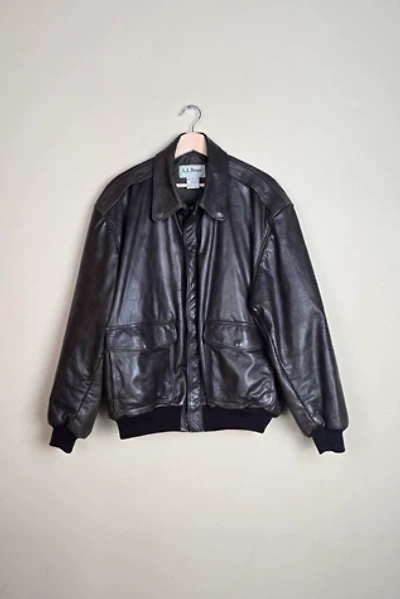 Vintage LL Bean Leather Bomber Jacket