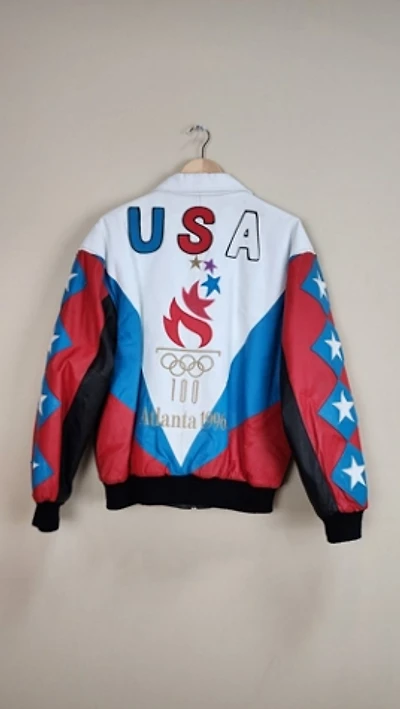Vintage 1996 Atlanta Olympics Leather Jacket