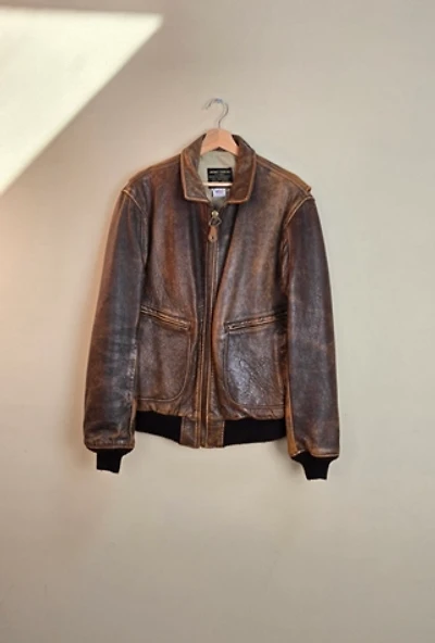 Vintage Military Issue Avirex Leather Jacket