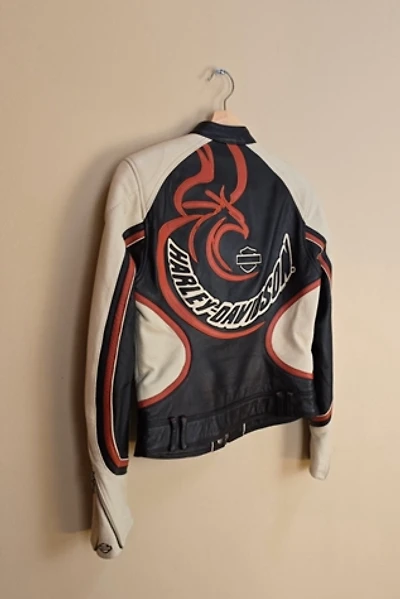 Rare Vintage Harley Davidson Cropped Leather Jacket