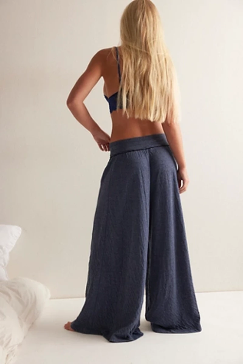 Wait A Minute Wide-Leg Lounge Pants