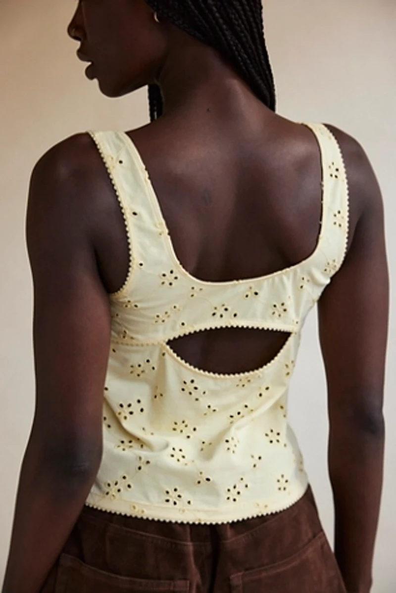 Full Bloom Eyelet Cami