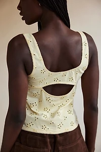 Full Bloom Eyelet Cami