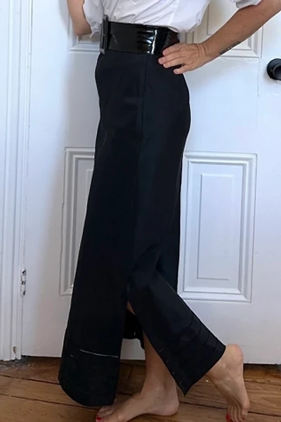 Vintage Black Saks Fifth Avenue Taffeta Slip Skirt Selected by KA.TL.AK