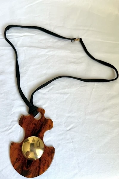 Vintage 1970s Plastic Modernist Necklace Selected by Cherry