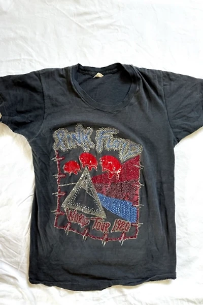 Vintage 1980 Hand Bejeweled Pink Floyd World Tour Tee Selected by Cherry