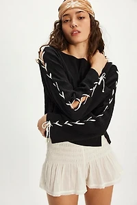 We The Free Laced-Up Tee