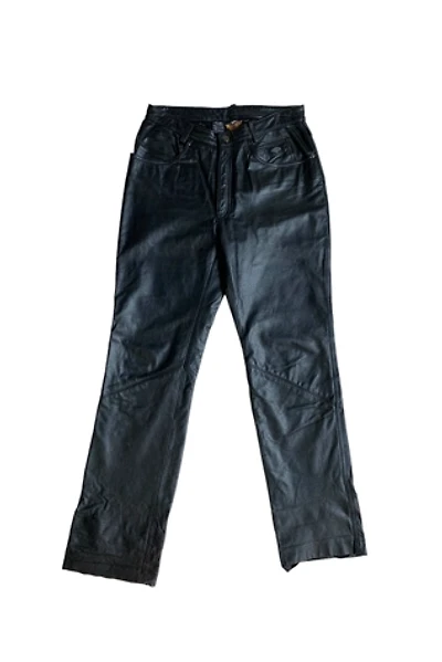 Vintage Black Leather Biker Pants Selected by SharpLilTeeth