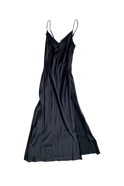 Vintage Y2K Black Silk Slip Dress Selected by SharpLilTeeth