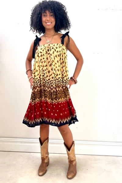 Anna Corinna Reworked Vintage Leopard Romper Dress