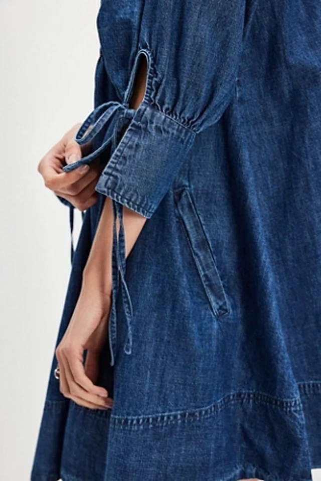 sachin and babi light blue dress Free People Sami Denim Mini Dress Bali Blue MD (Women's 8-10) at Amazon  Women's Clothing store main image 0