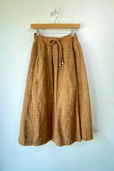 Vintage Issey Miyake Brown Skirt Selected by The Curatorial Dept.