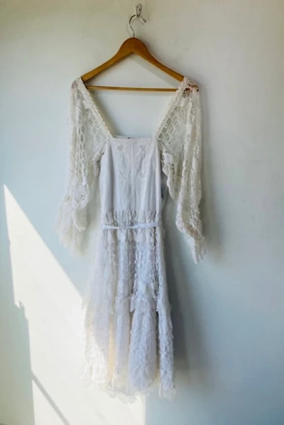 Vintage O’Susanna White Lace Midi Dress Selected by The Curatorial Dept.