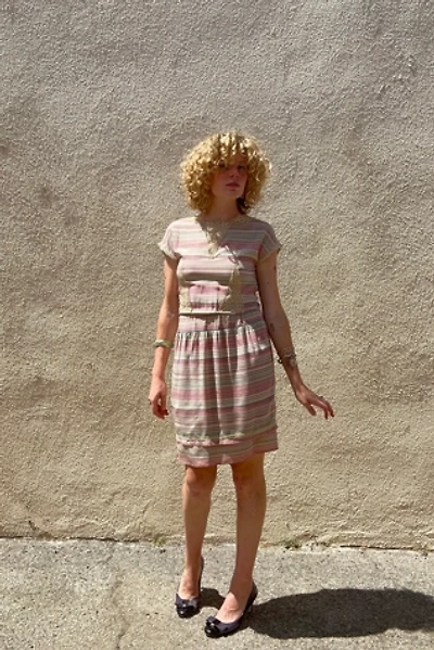 Vintage Chloe Striped Silk Dress Selected by The Curatorial Dept.