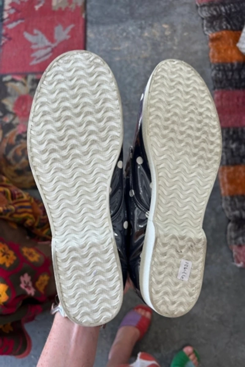Comme des Garcons Girl Navy Polka Dot Shoes Selected by The Curatorial Dept.
