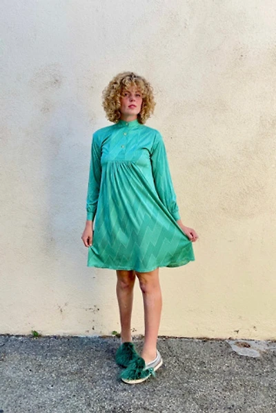 Issey Miyake 1 to 3 Green Pattern Dress Selected by The Curatorial Dept.