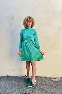 Issey Miyake 1 to 3 Green Pattern Dress Selected by The Curatorial Dept.