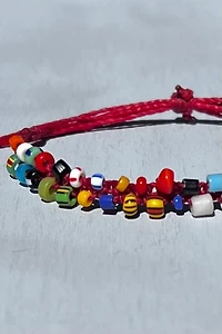 Nancy Melet Red Happy Bracelet
