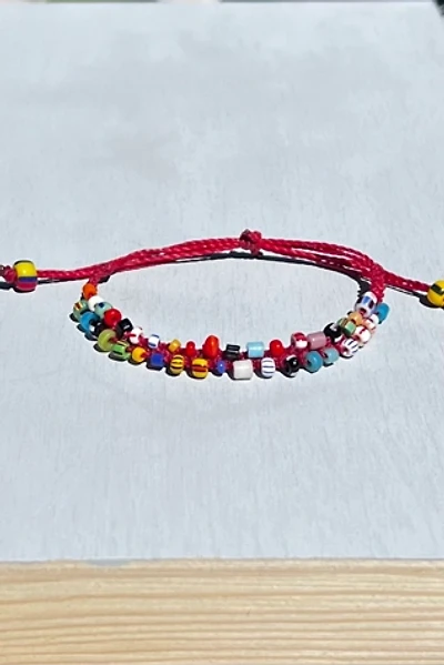 Nancy Melet Red Happy Bracelet