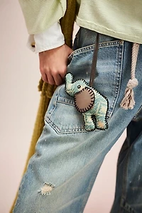 Kantha Elephant Bag Charm