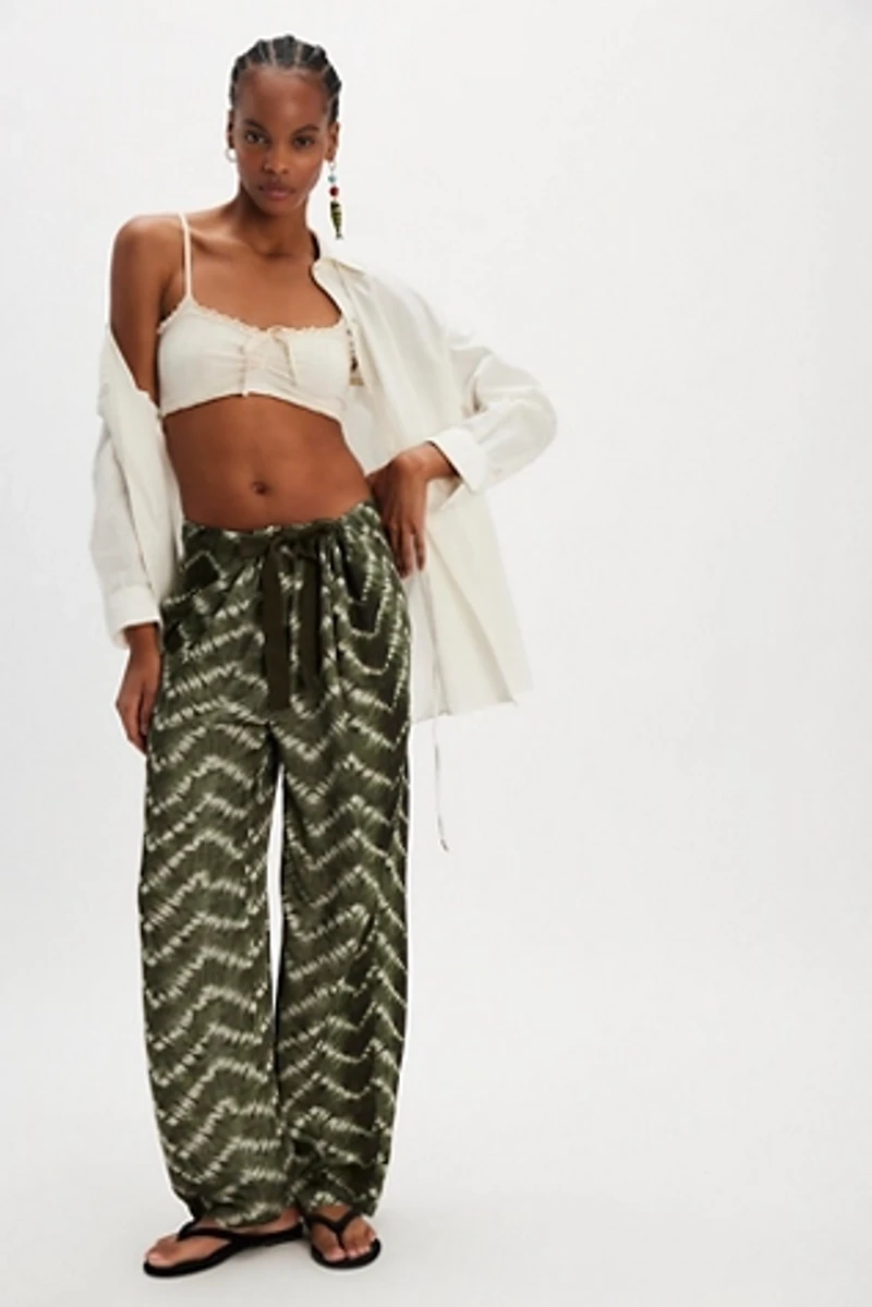 Kinga Csilla Shiloh Sun Straight-Leg Pants