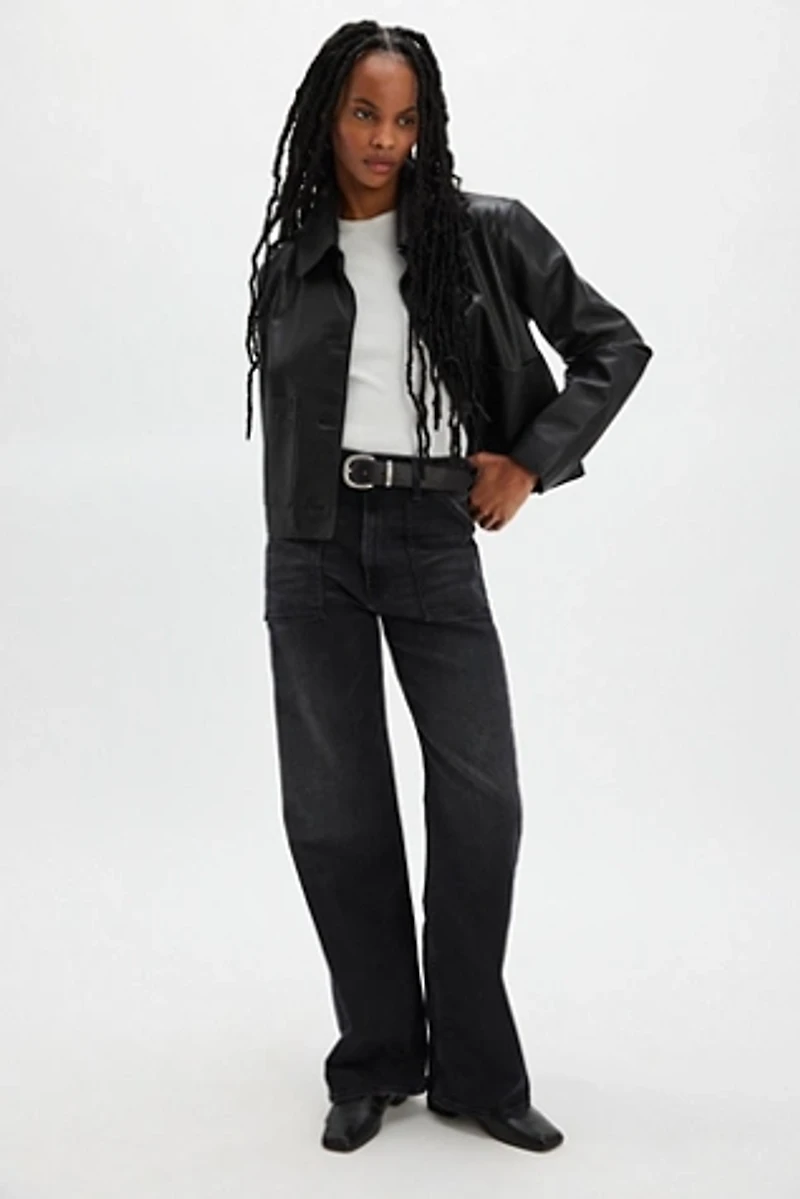 MOTHER The Patch Maven Sneak Jeans