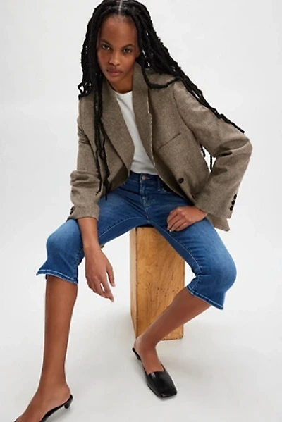 MOTHER The Stunner Zip Bunny Snip Jeans