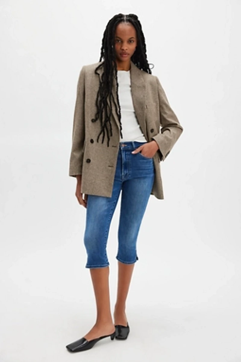 MOTHER The Stunner Zip Bunny Snip Jeans