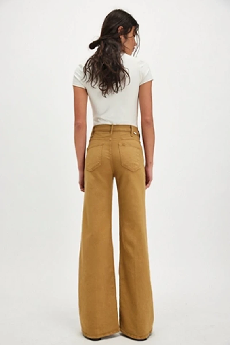 MOTHER The Hustler Roller High-Rise Flare Jeans