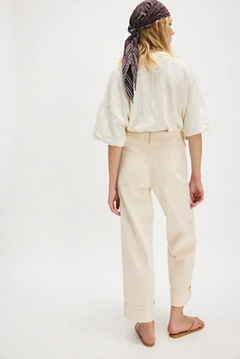 MOTHER The Spitfire Ankle Cuff Jeans