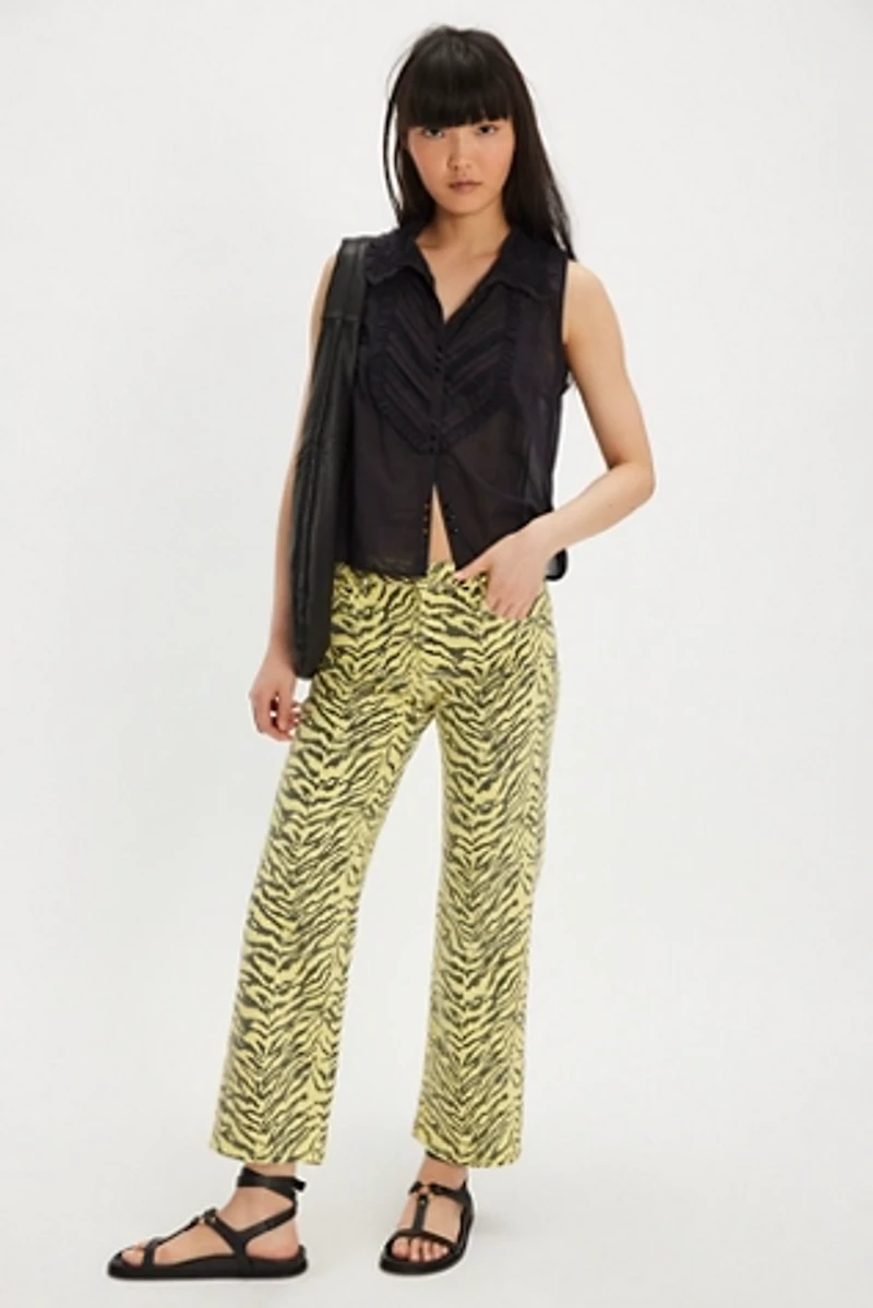 MOTHER The Mid-Rise Zip Rambler Jeans