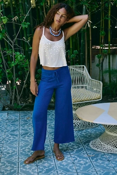 Avalon Cotton-Linen Sweater Pants