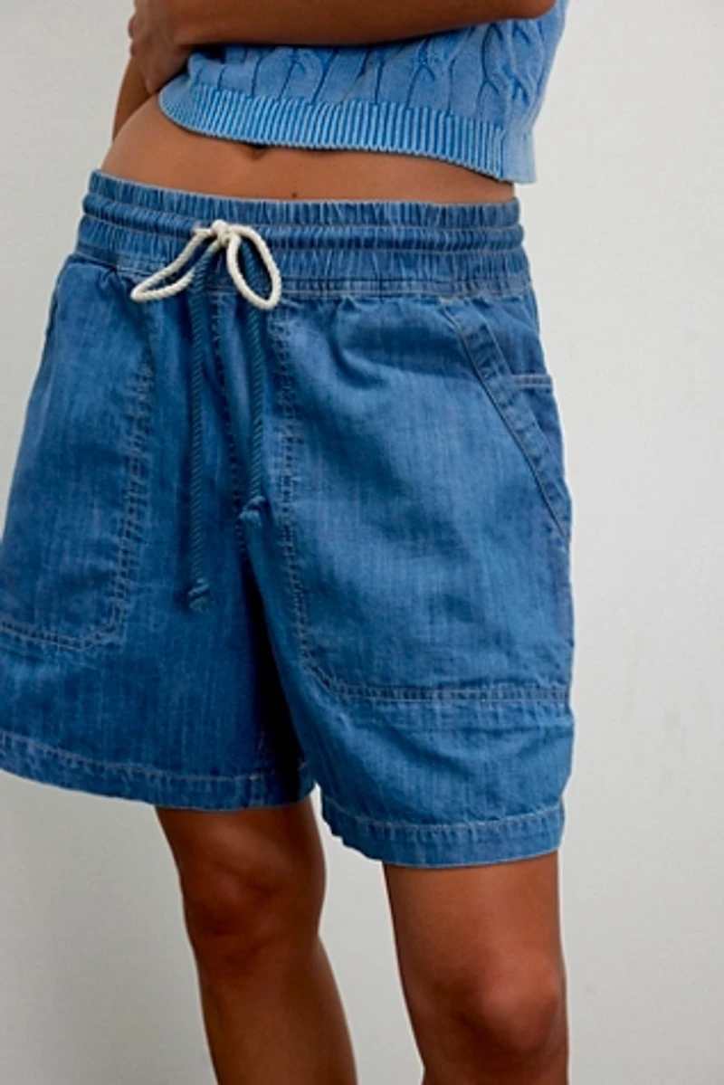 We The Free Hold On Tight Denim Board Shorts