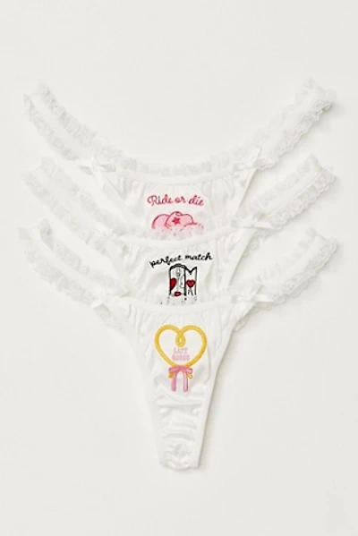 For Love & Lemons Bachelorette Thong Panty Pack