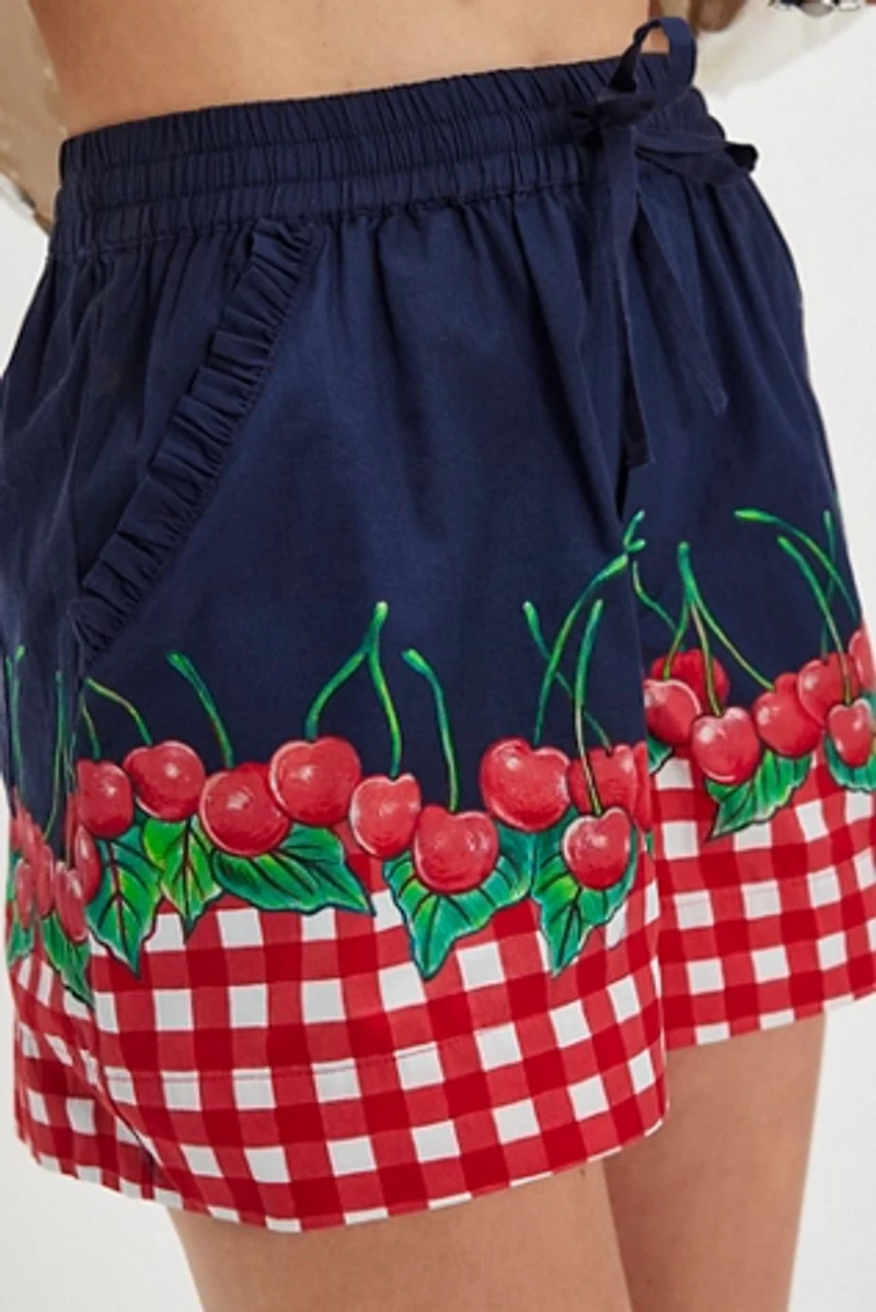 Damson Madder Cherry Pie Pull-On Shorts