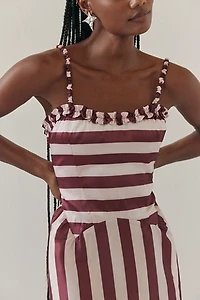 Damson Madder Rachel Ruffle Midi Dress