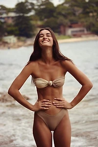 Stone Fox Swim Lele Knot Bandeau Bikini Top