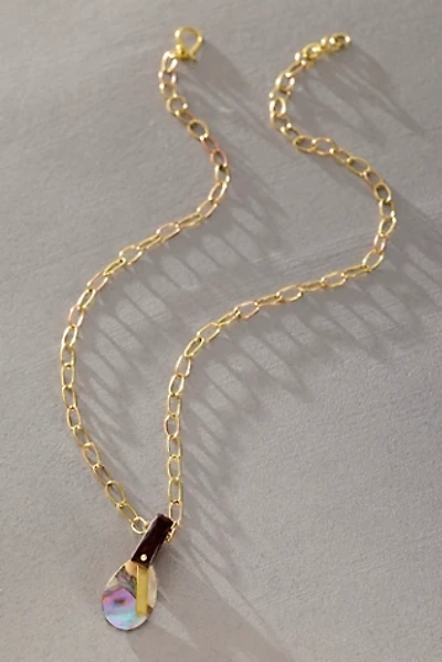 Eric Silva Wood Abalone Necklace