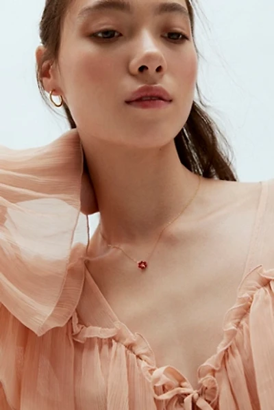 864 Design Stone Flower Necklace