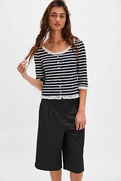 For Love & Lemons Suzette Stripe Cardigan