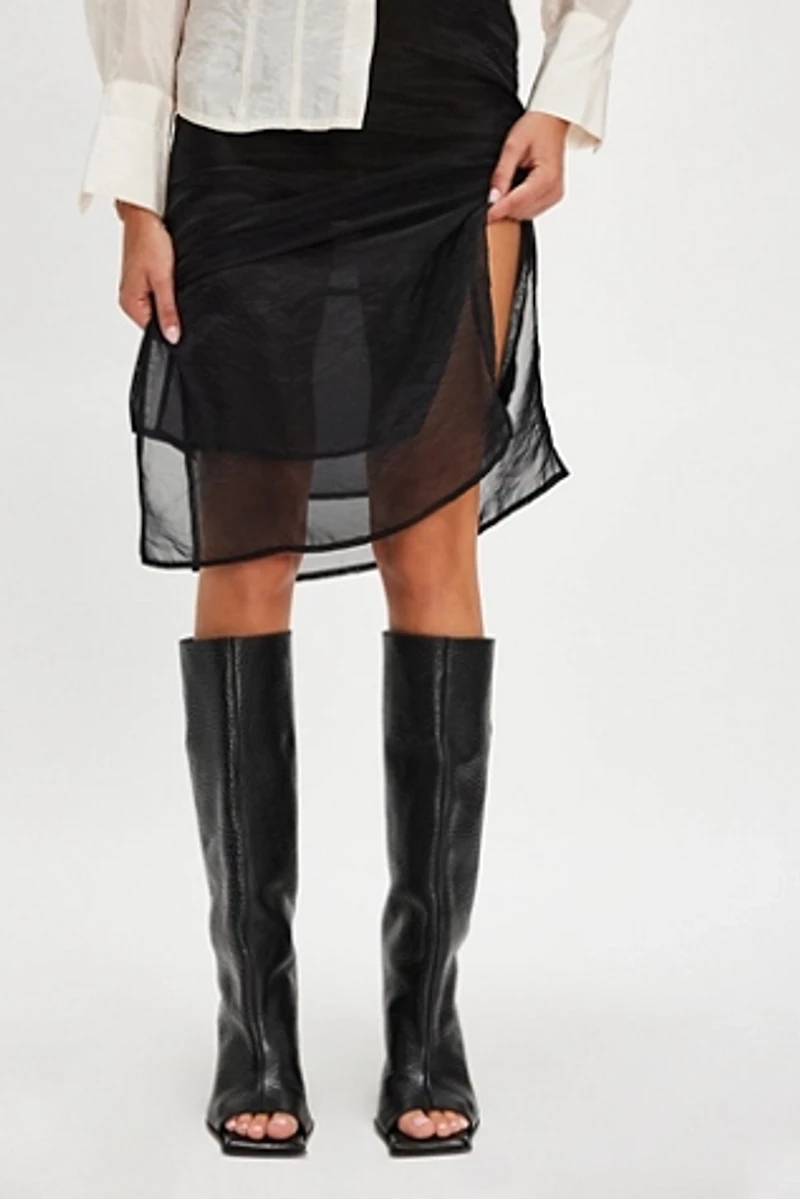 Miista Salima Peep Toe Boots