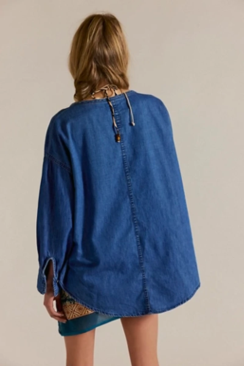 We The Free Denim Dreaming Pullover